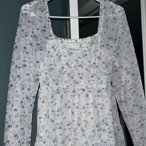 Altar'd State Floral Long Sleeve Dress